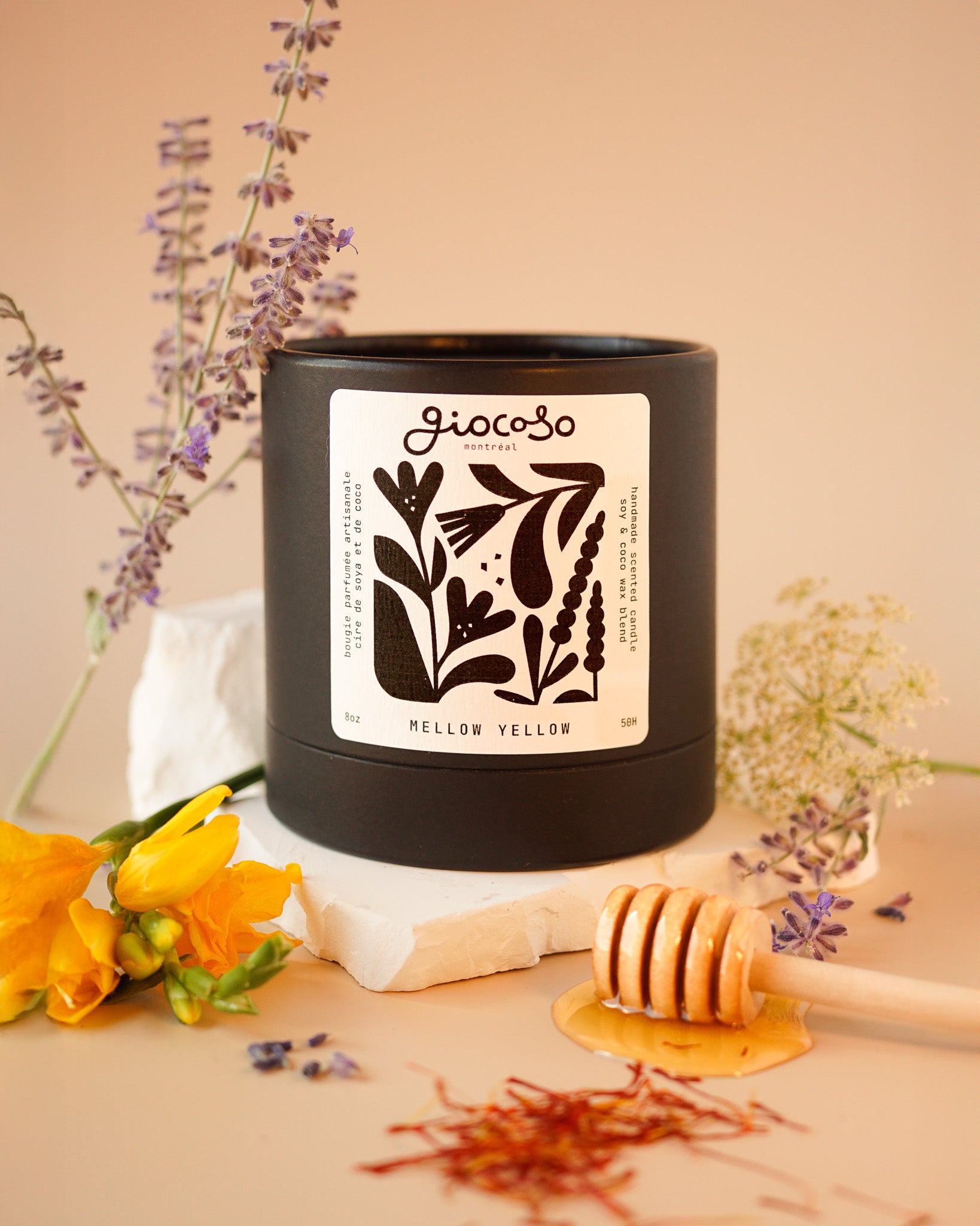 Mellow Yellow Scented Candle 8oz