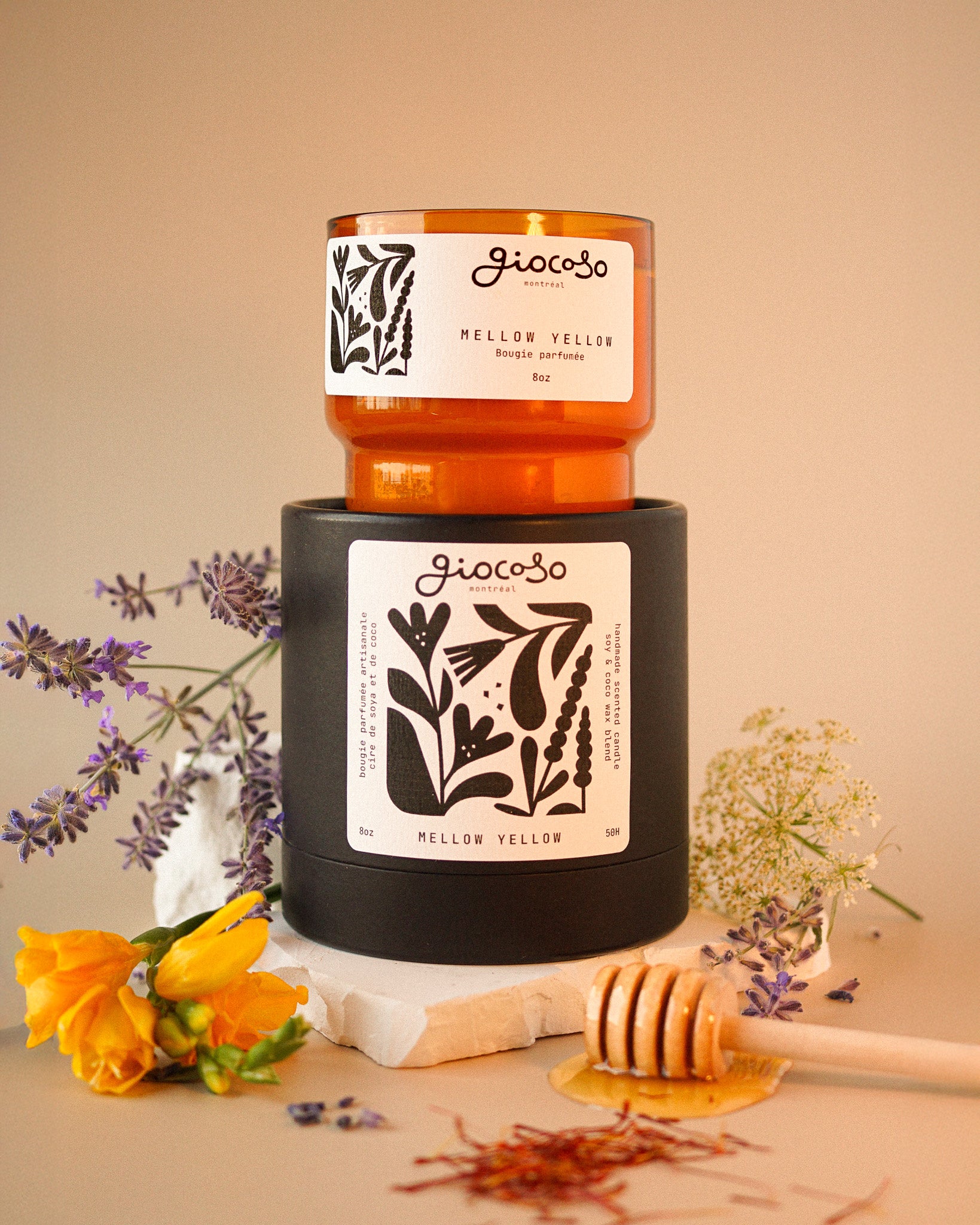 Mellow Yellow Scented Candle 8oz