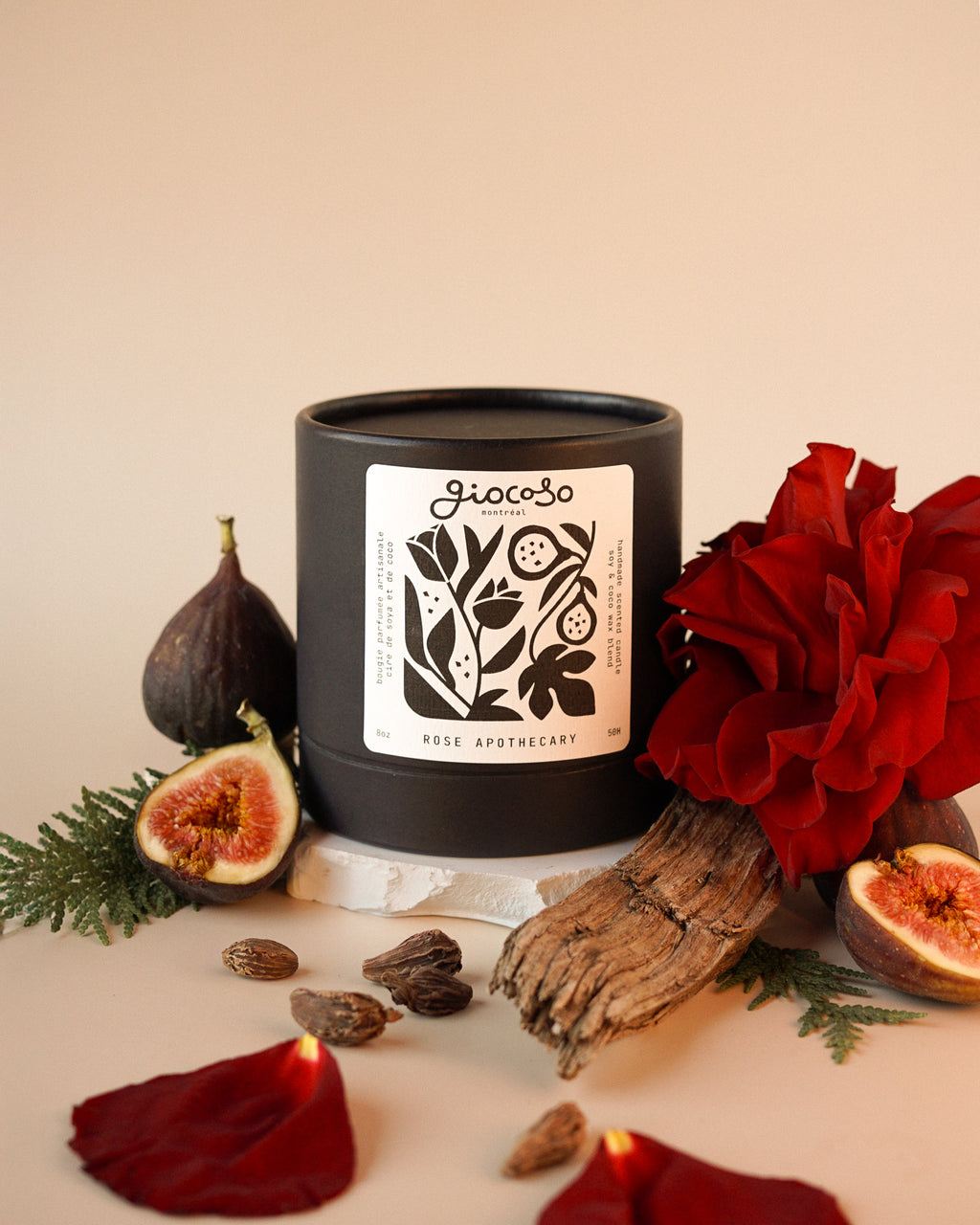 Rose Apothecary Scented Candle 8oz