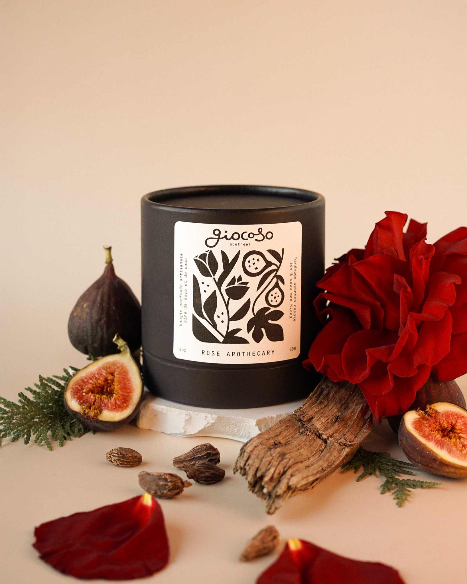 Rose Apothecary Scented Candle