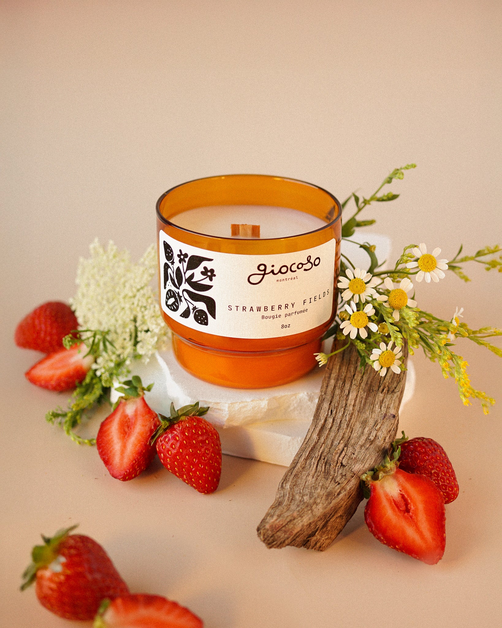 Strawberry Fields – Bougie 8oz