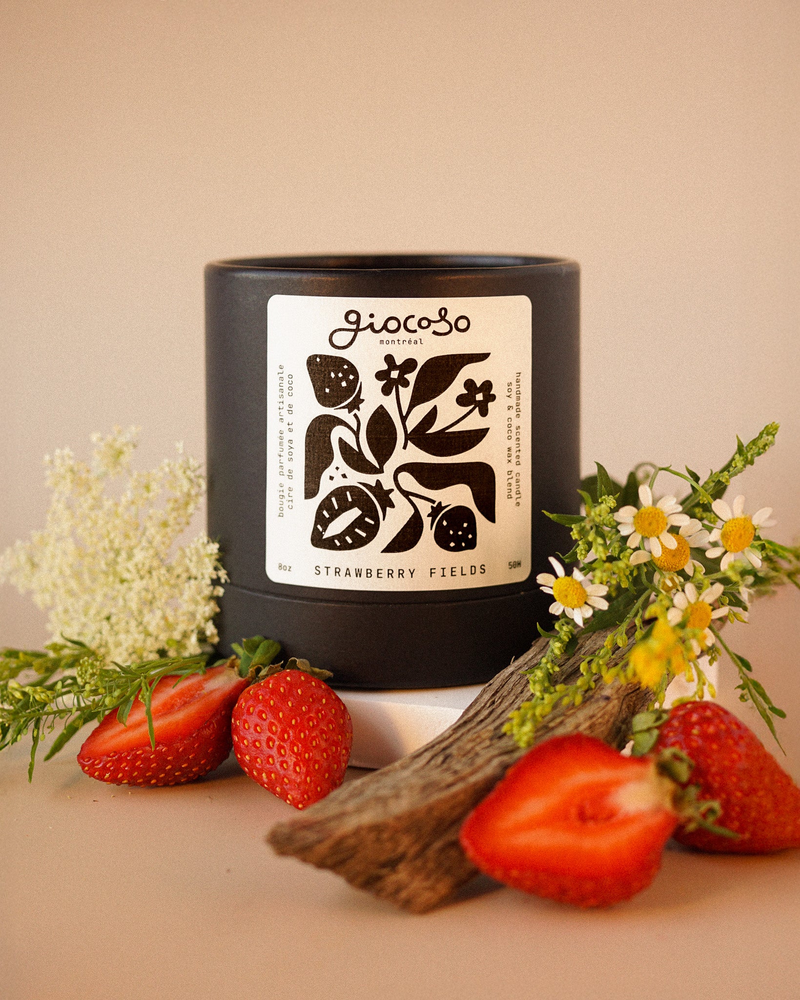 Strawberry Fields – Bougie 8oz