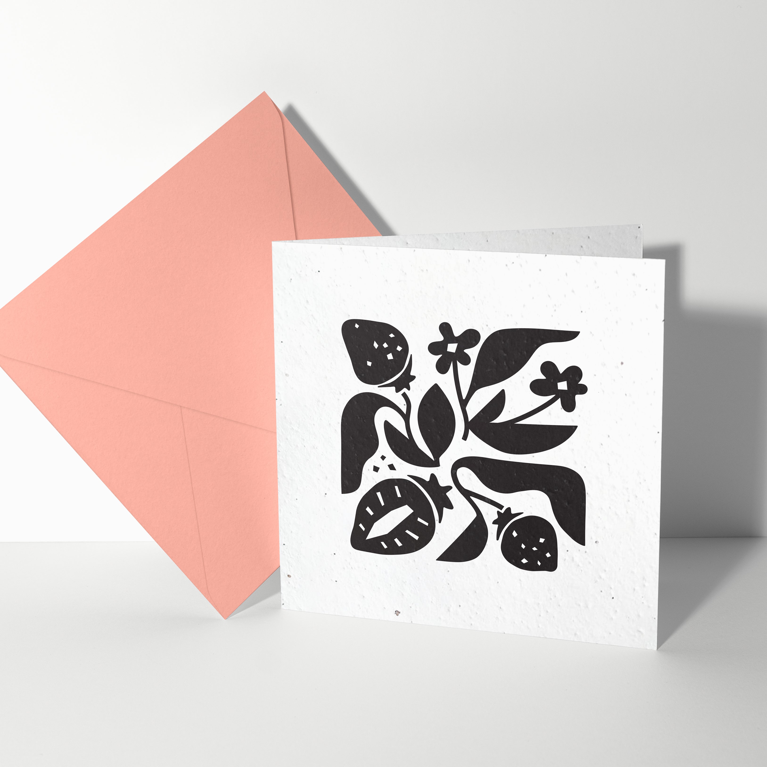 Strawberry Fields Seeded Greeting Card
